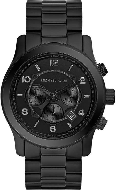 michael kors montre homme|michael kors men's watches black.